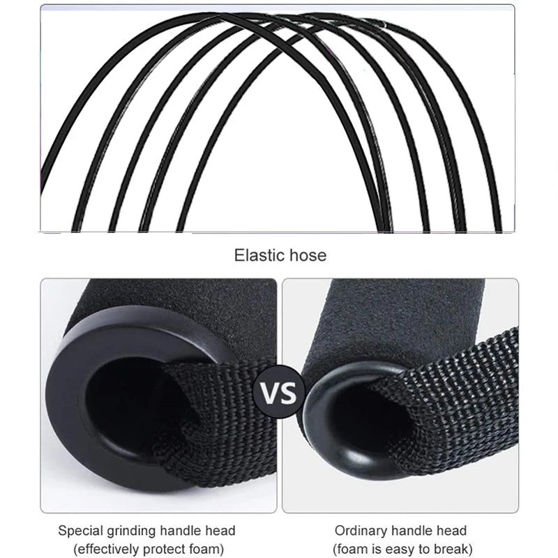 MXFitGear premium resistance band set with 5 levels, includes handles, door anchor, ankle straps, durable bands for home and gym workouts