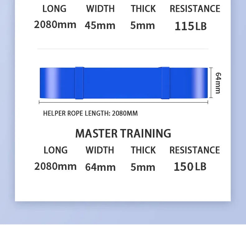 Premium Resistance Bands – 11 Levels